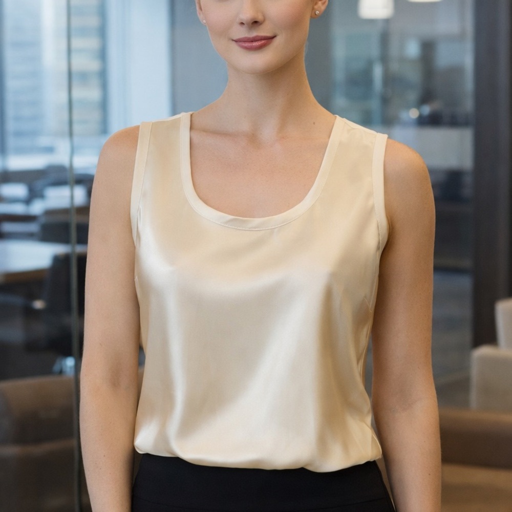 Tommy Hilfiger Cream Sleeveless Blouse